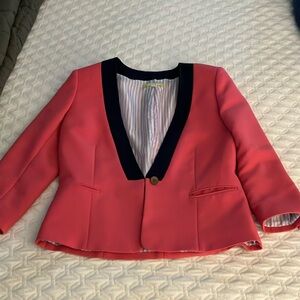 Gianni Bini Women's Pink Blazer with NavyTrim